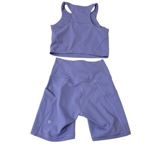 lululemon athletica Lavender Athletic Shorts Set